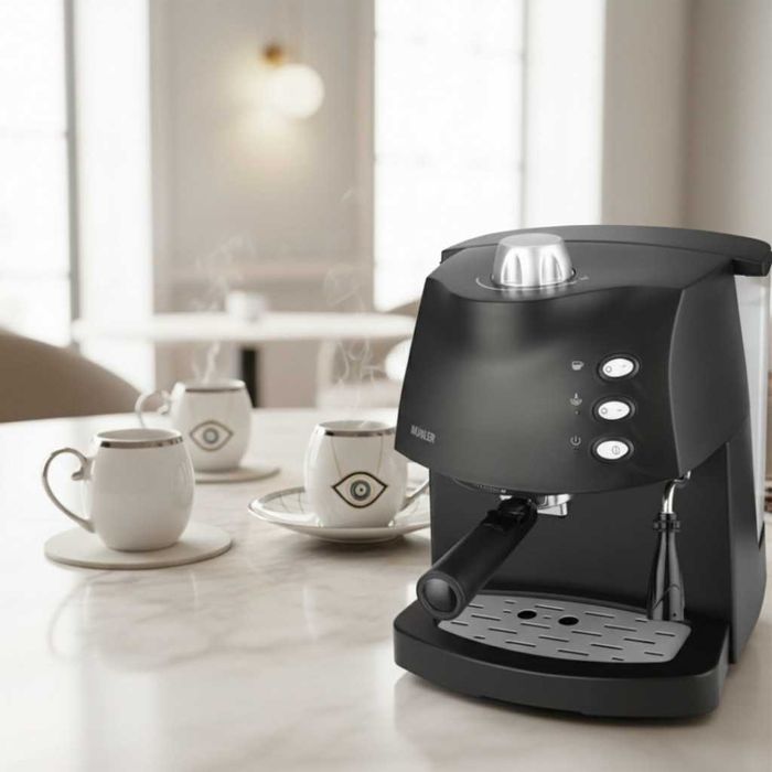 Еспресо машина MUHLER+Луксозен порцеланов сервиз