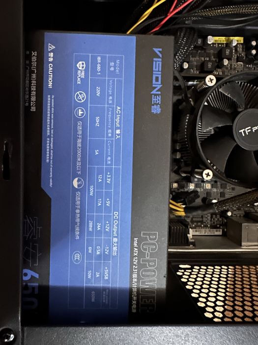 H110+i3 7100 ddr4 4gb ram 120 gb sata 650w blok pitaniya tayyor keys