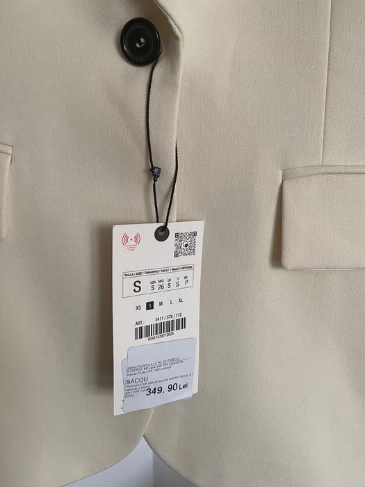 Sacou Nou cu eticheta Zara