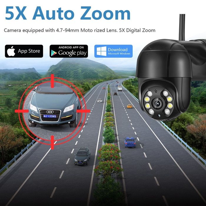 2101 - куполна безжична камера -5MPX - 8LED