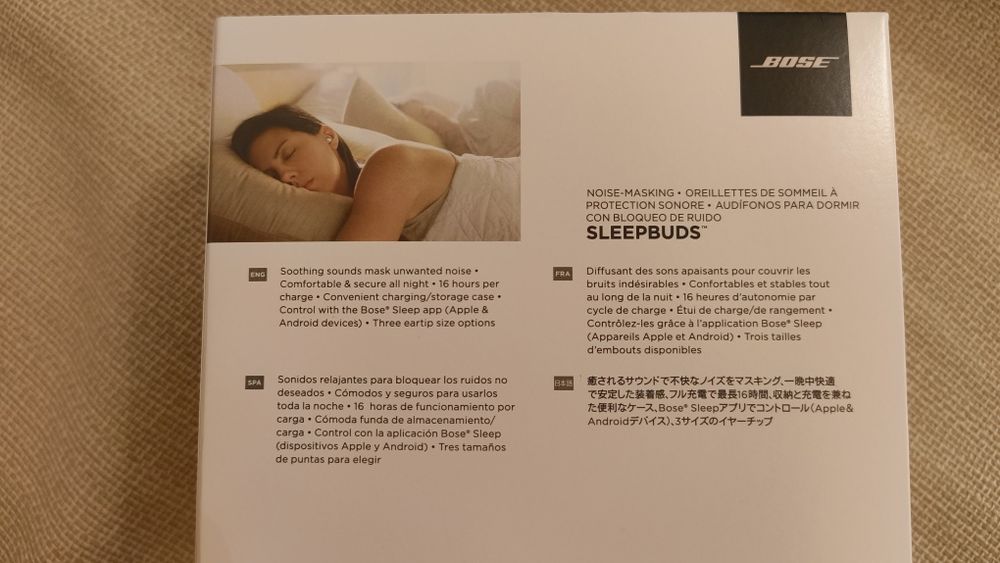 Noise masking Sleepbuds BOSE, noi nepurtate