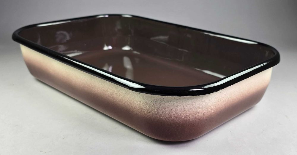 Правоъгална емайлирана тава