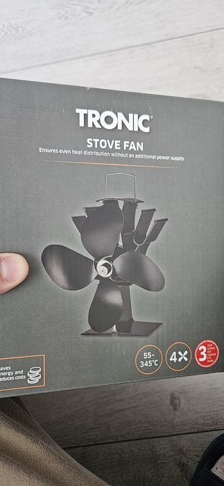 Ventilator soba/șemineu fără alimentare