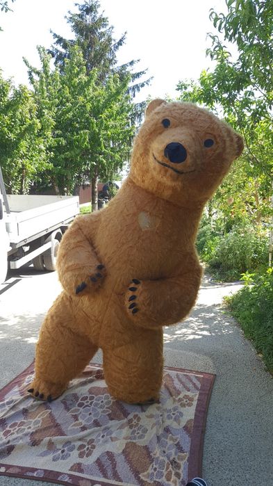 Urs gonflabil maro mascota gonflabila
