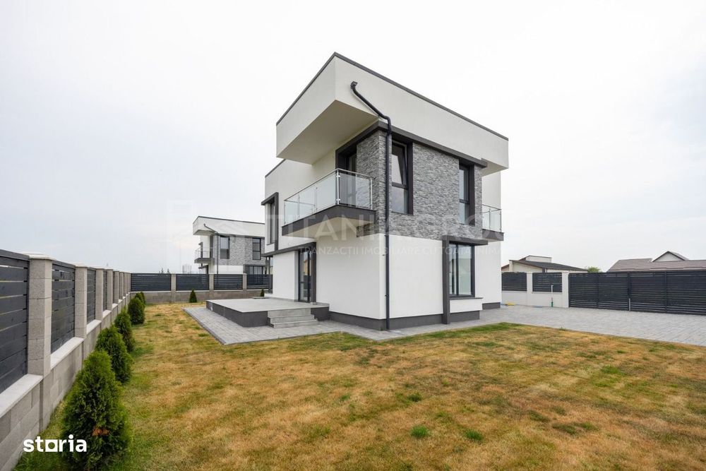 Casă individuală nouă , 4 camere, teren 519 mp, Sanpetru