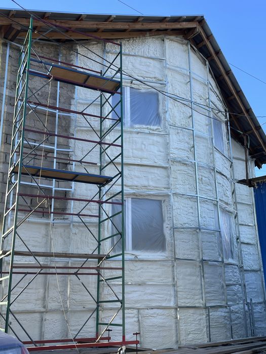 Утепление пенополиуретаном ппу термопеной.