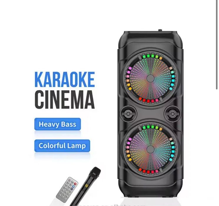 БЕПУЛ Доставка, Янги Симсиз Караоке ZQS Колонка 65См+Симсиз Микрофон