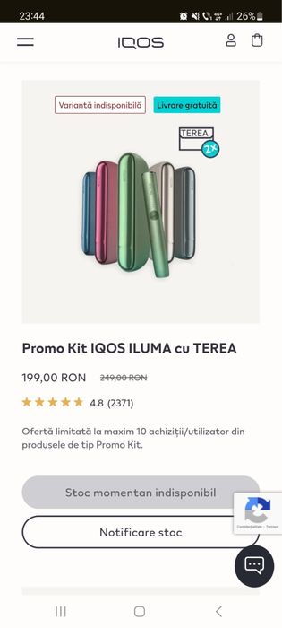 Iqos iluma stare buna