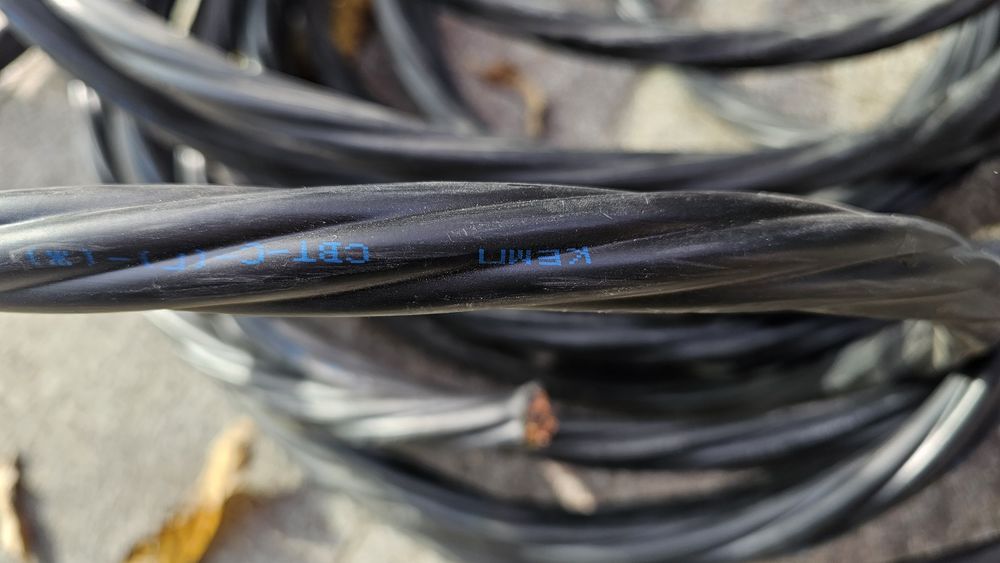 Продавам кабел СВТ-С 5х10 кв.мм, като нов