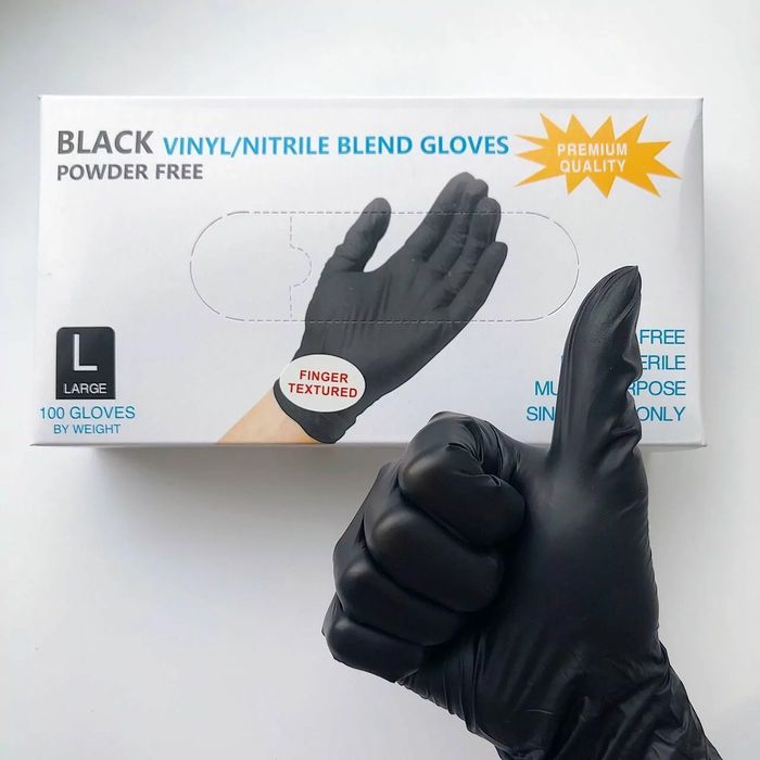 Перчатки нитриловые виниловые