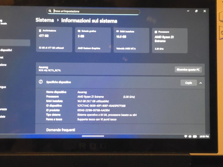Asus ROG Ally Z1 extreme