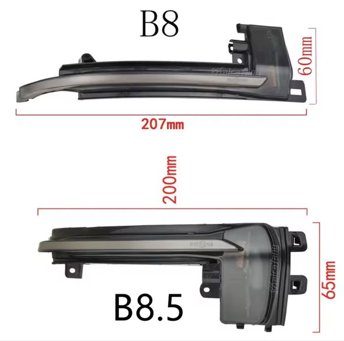 Динамични бягащи мигачи за Audi A4 A5 B8 B8.5 A3 8P Q3 A6 C6