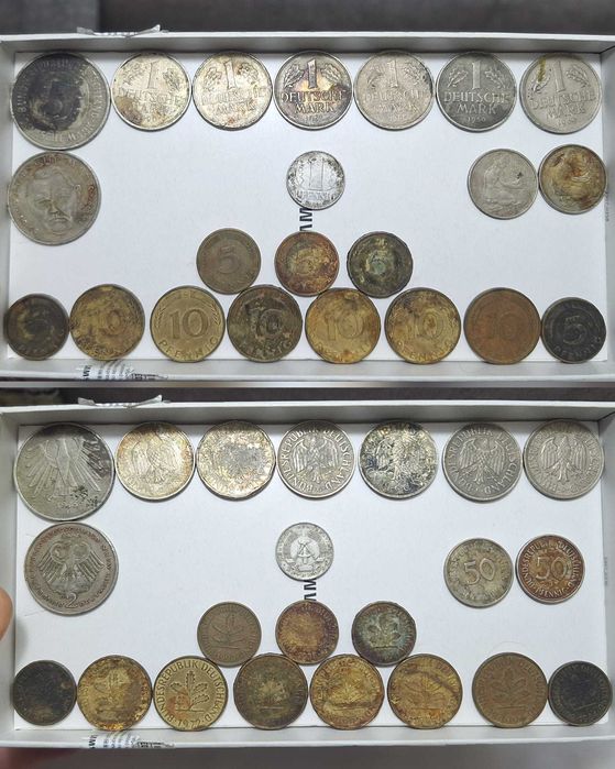 Lot 22 Monede Germania - Deutsche Mark & Pfennig (RFG și DDR)