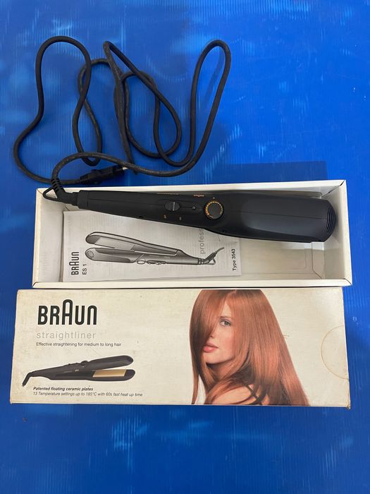 Placă de păr Braun ES1 – ceramică, stare bună