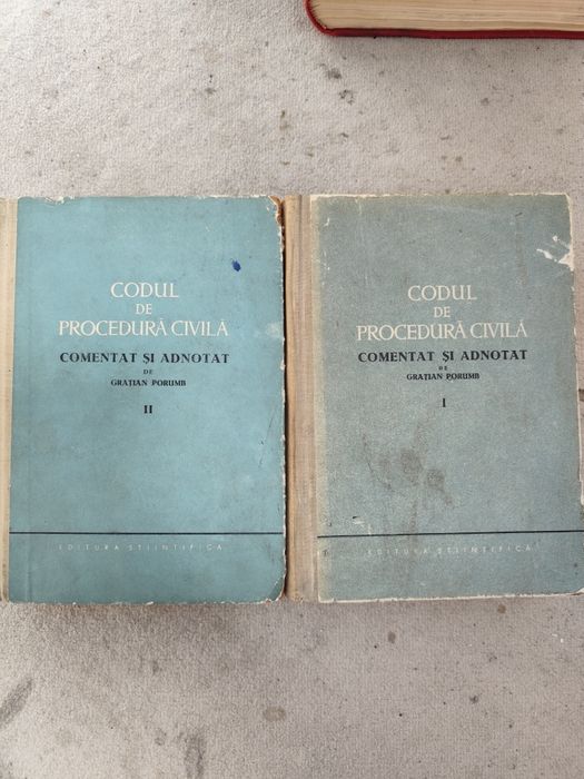 Gratian Porumb - Codul de procedura civila comentat si adnotat, 2 volume, Editura Stiintifica