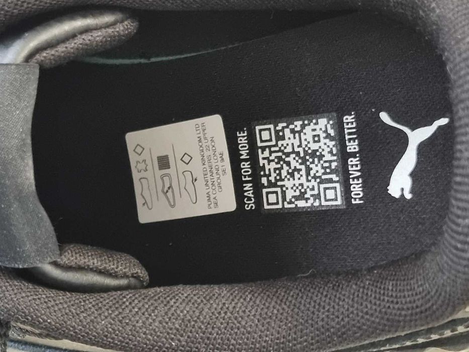 Нови черни кецове Puma от естествена кожа