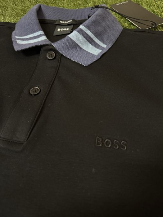 Тениска Hugo Boss с яка