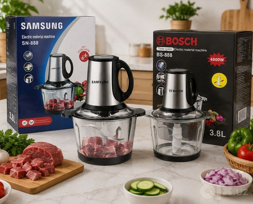 BOSCH BS-888 model 4800W Chopper Чоппер BOSCH  3,8 litrli Arzon narxda