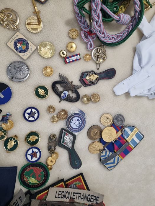 colectie insigne medalii franta legion etrangere ,legiunea straina