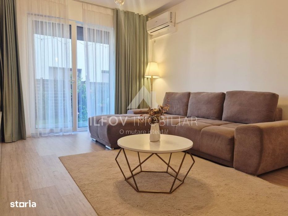 Apartament 2 camere cu gradina in Tunari, langa padure, loc de parcare