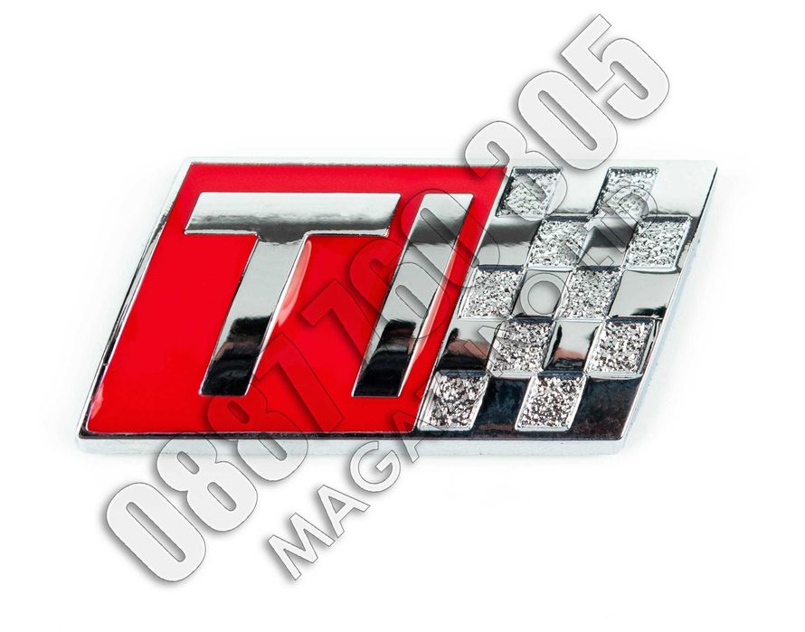 Емблема TI за Алфа Ромео 147 за задния капак метална хром и емайл