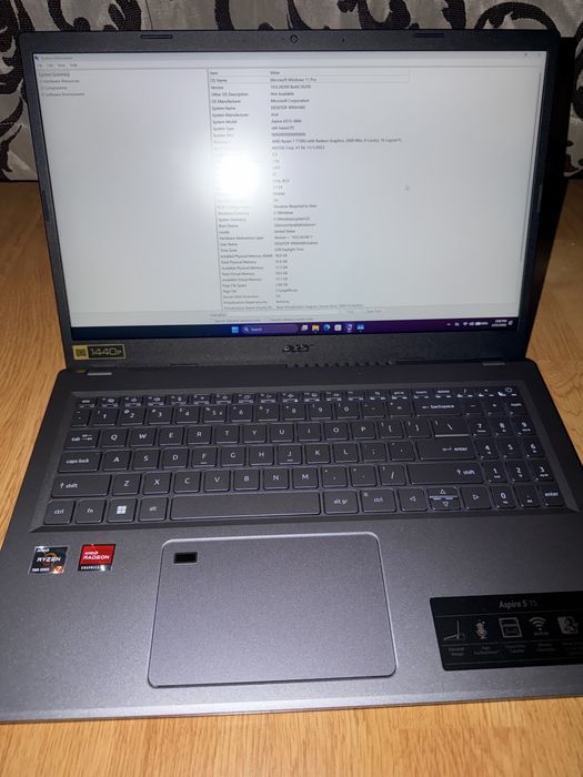 Laptop Acer Aspire 5 15 Ryzen 7 7730U 16gb ram