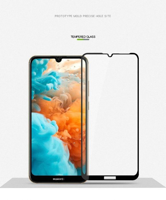 Folie sticla 9D FULL GLUE pt Huawei Y6 2019 / Y6s / Y6 Prime 2019