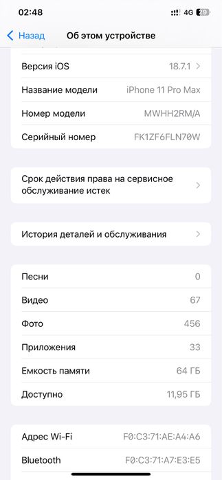 Айфон 11 про макс 64гб