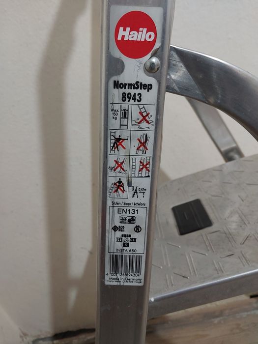 Scara Aluminiu Hailo 8943 L40 3 trepte