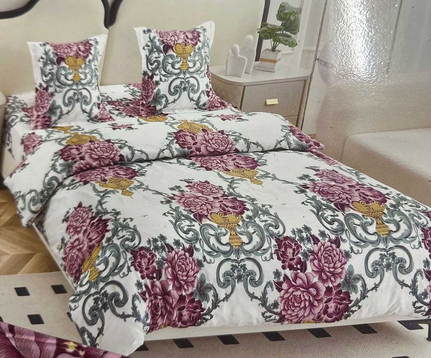 Lenjerie pat dublu, 4 piese