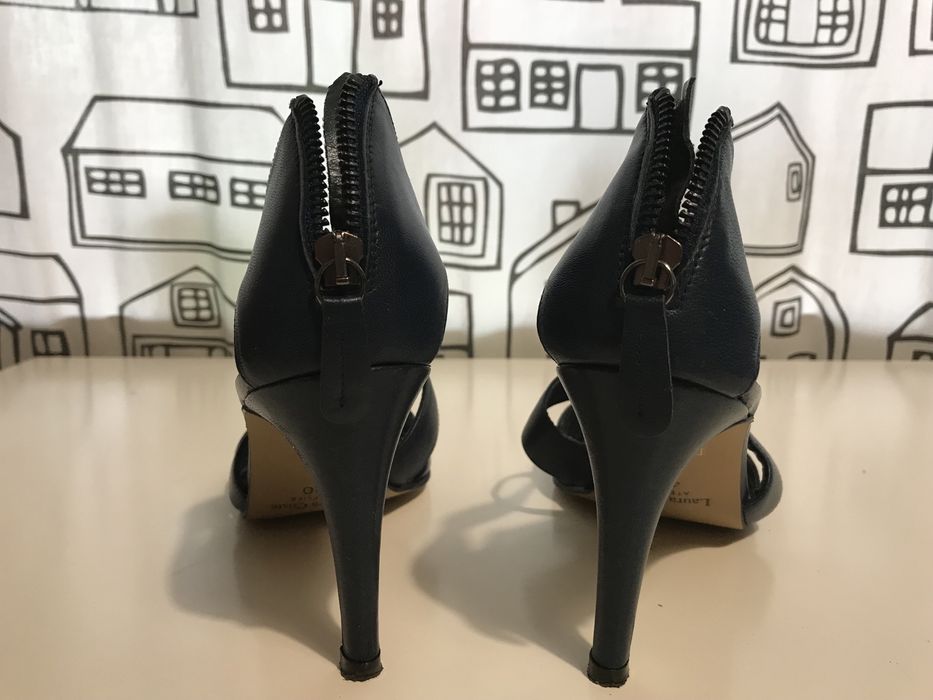 Продавам летни обувки от естествена кожа на висок ток - 50 лв.