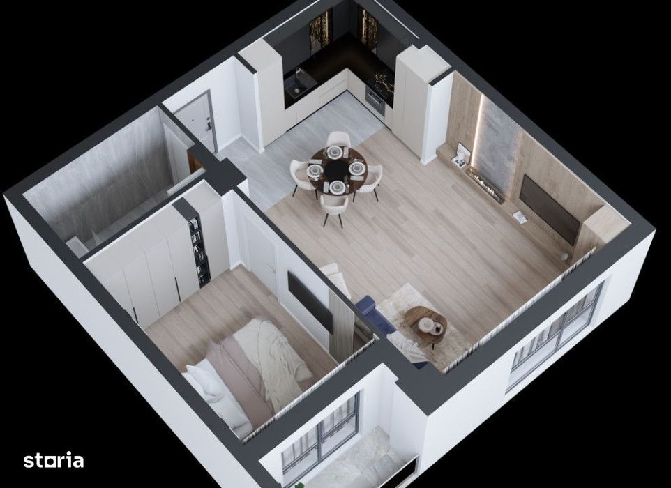 Apartament  2 cam liber, Rond tramvai CUG Cod:152241