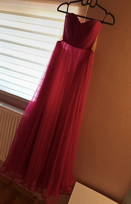 Rochie lungă Ana Radu- fuchsia