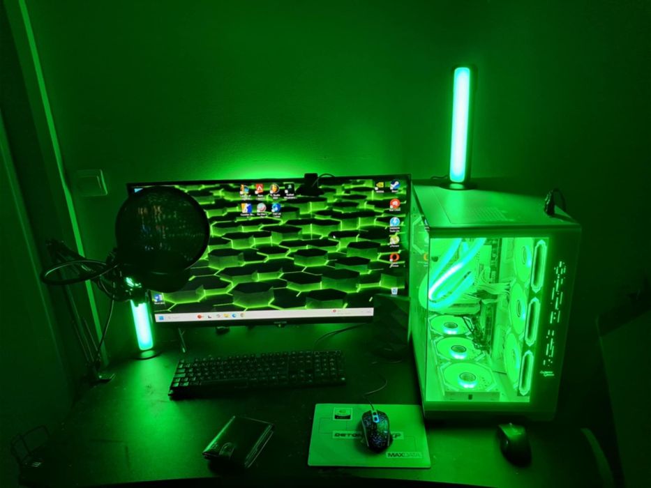 Геймърски Компютър ASUS/ВОДНО ОХЛАЖДАНЕ/RTX 4060 MSI