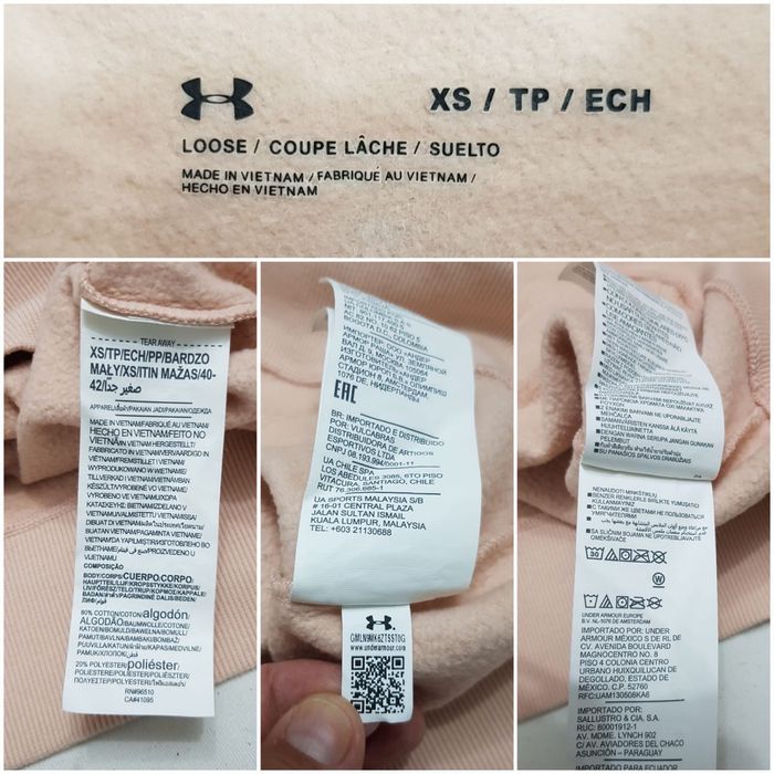 Hanorac UNDER ARMOUR, hoodie cu gluga, unisex, mărimea XS / S