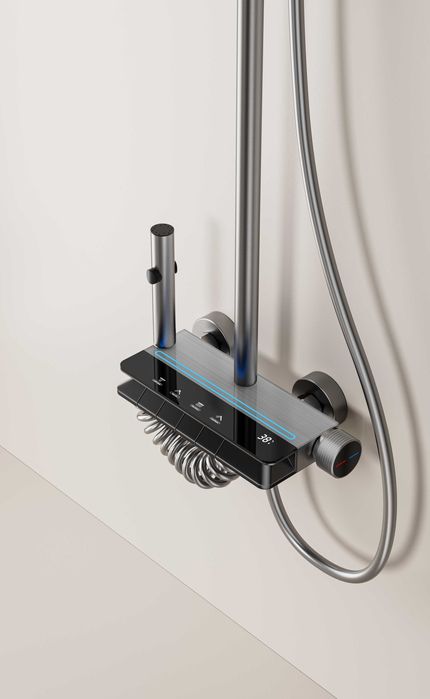 Модерен интелигентен душ с дисплей и LED подсветка D56