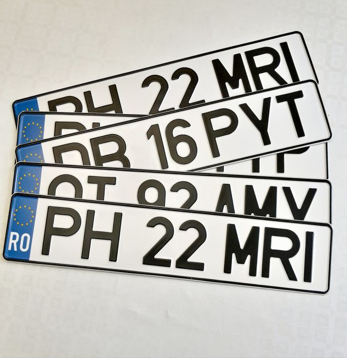 Placute auto numere auto personalizate ornamentale