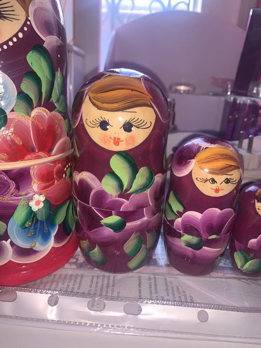 Матрешка натуральное дерево 5 в 1