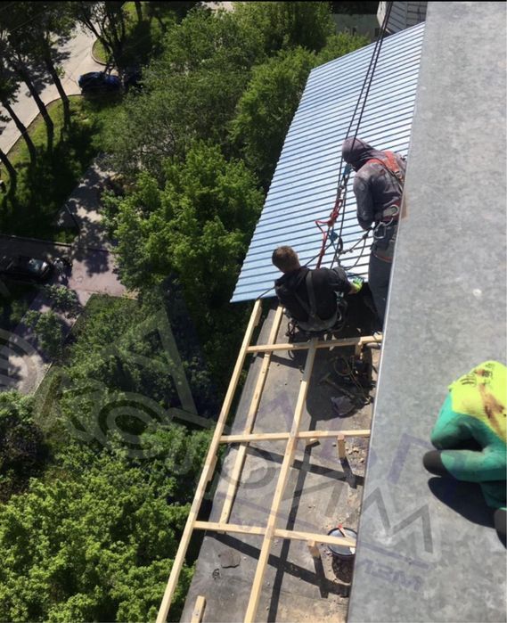 Протекает балкон. Ремонт козырьков!!