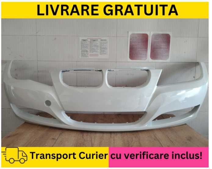 Bara fata Alb 300 III BMW Seria 3 E90 E91 FSL 2008-2012 VOPSITA Tu alegi culoarea Alpinweiss