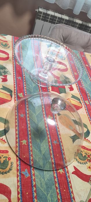 Стъклен поднос/фруктиера