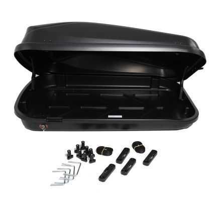 Автобокс Junior Easy 132x78x36cm с 85 mm крепежи,ключ, 320Л черен