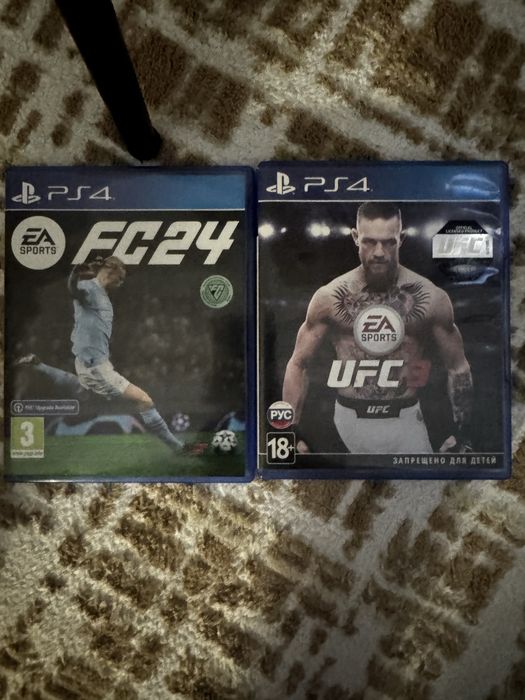 Ufc 3 и fifa 24 диски ps4