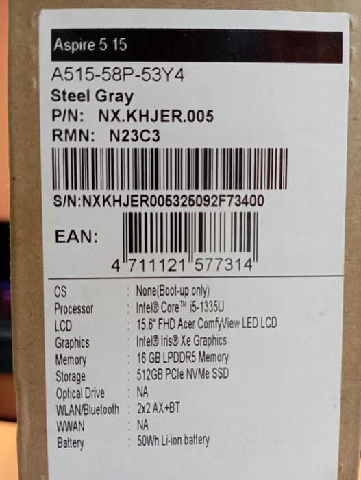 Acer Ноутбук сотилади!