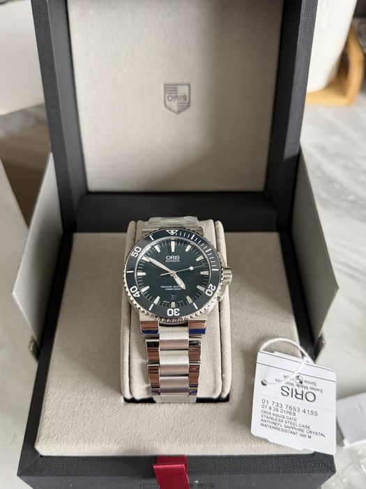 Oris automatic новые 43 мм синий