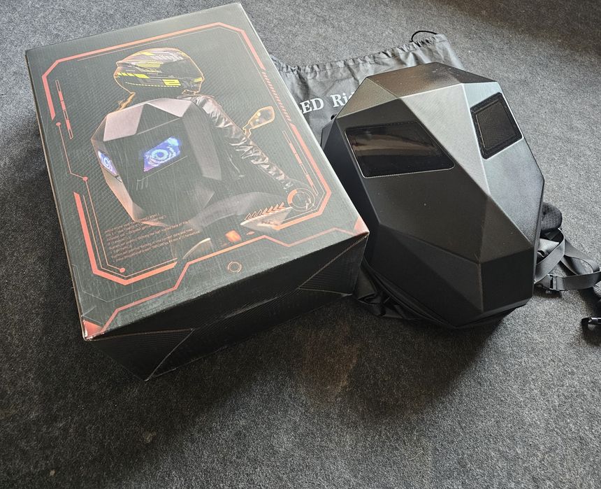 Vand ghiozdan moto cu led