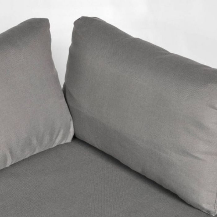 Градински комплект KANZA - модулен ъглов диван от алуминий с удобни възглавници и маса