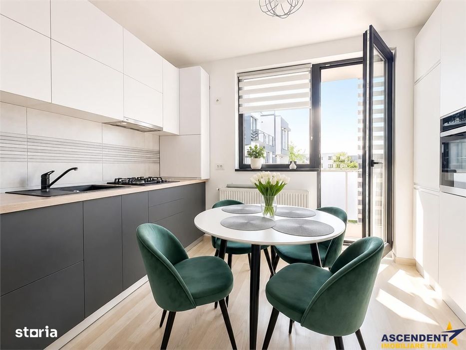 Apartament tip studio, mobilat si utilat modern, terasa,  Cartier Flor