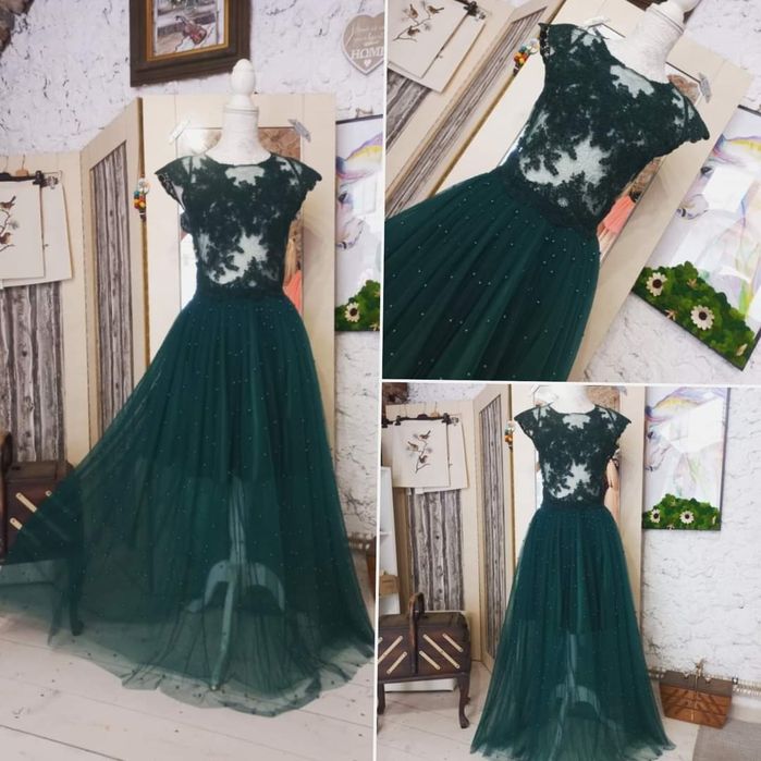 Rochie eleganta tafta și dantela