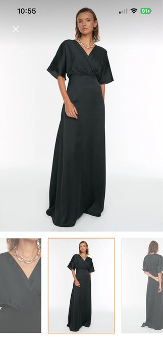 Rochie eleganta, lunga, satinata